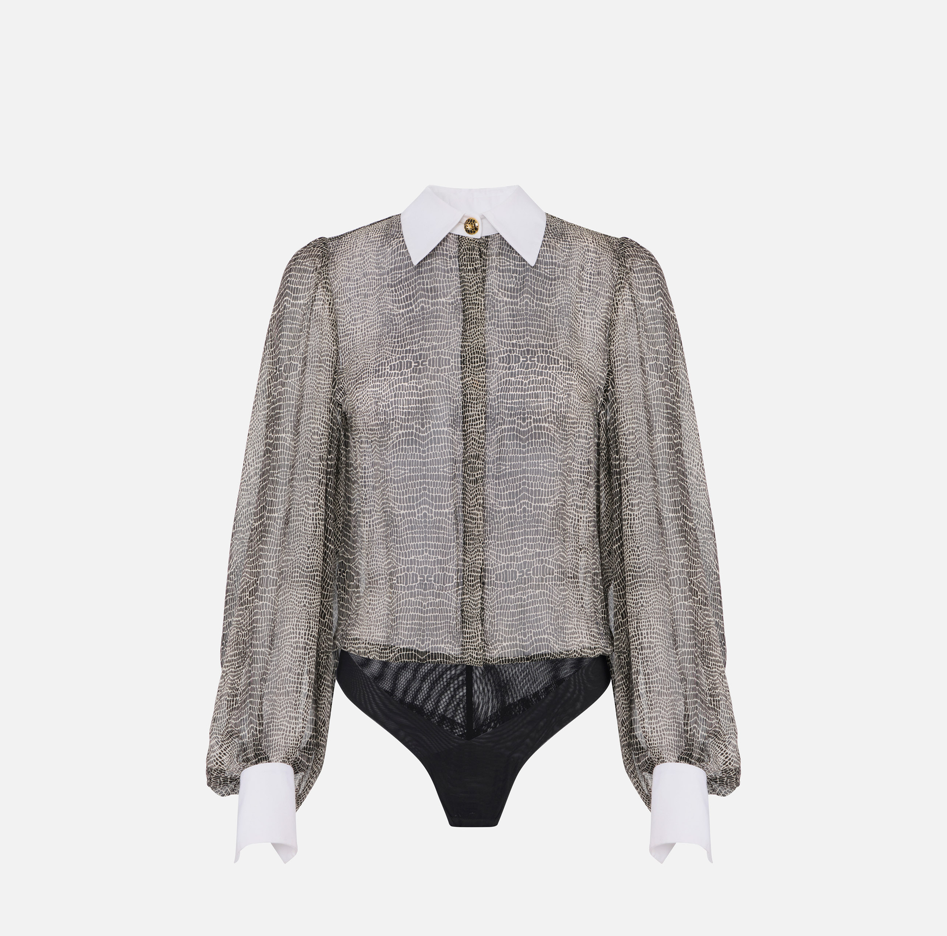 Body avec imprimé python et col