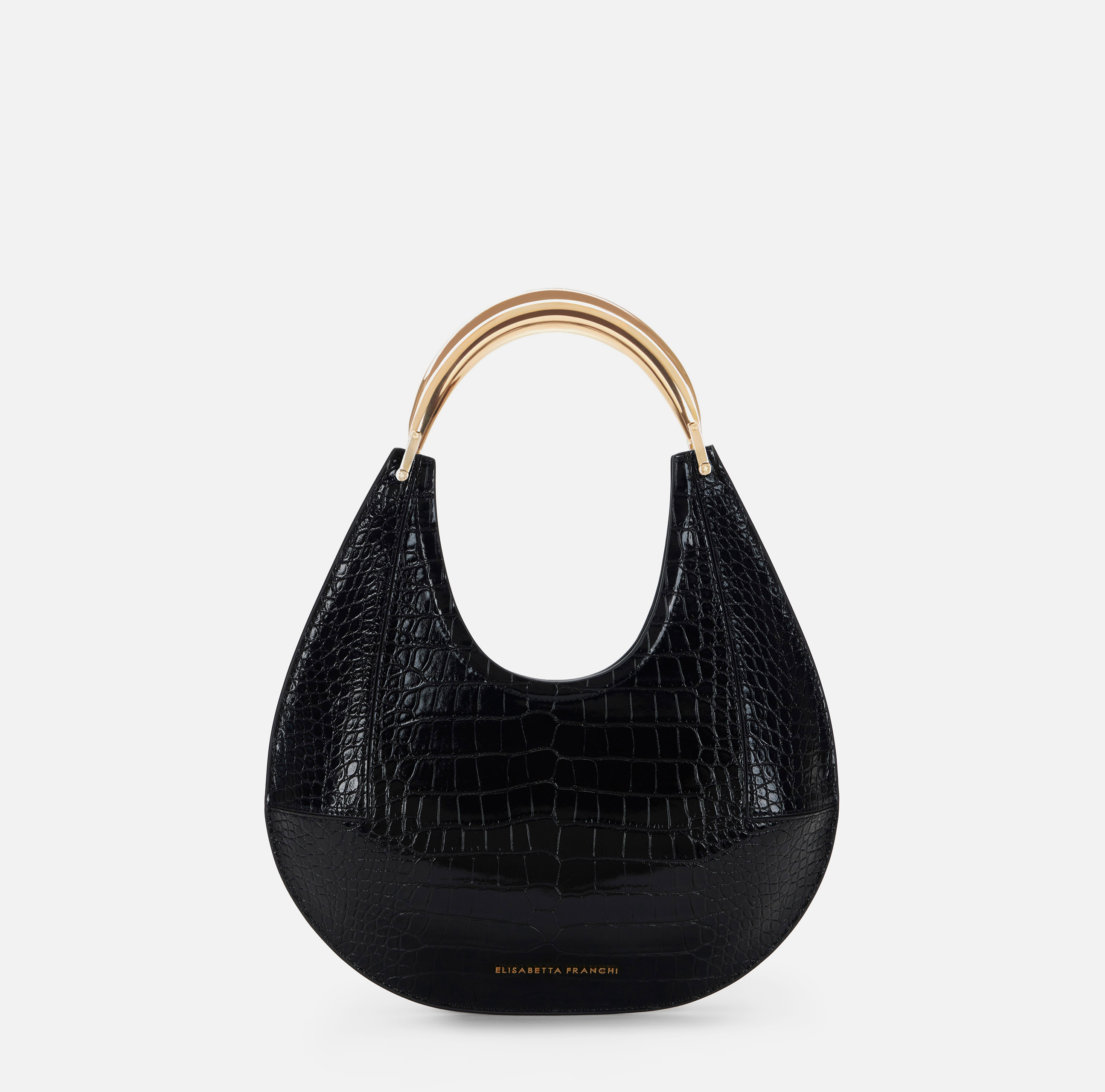 Sac hobo de taille moyenne avec poignée bijou