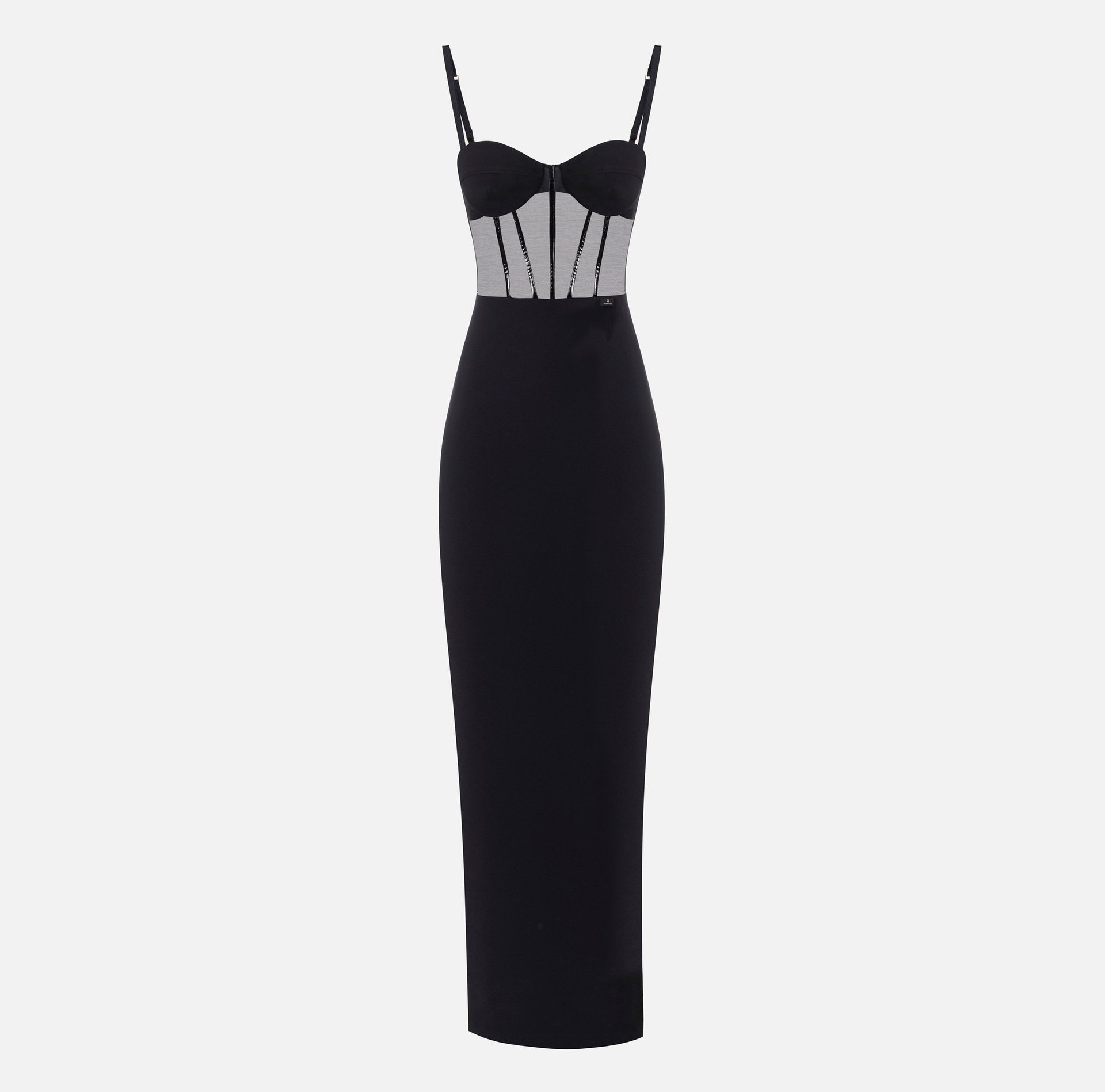 Robe Red Carpet en crêpe léger et tulle