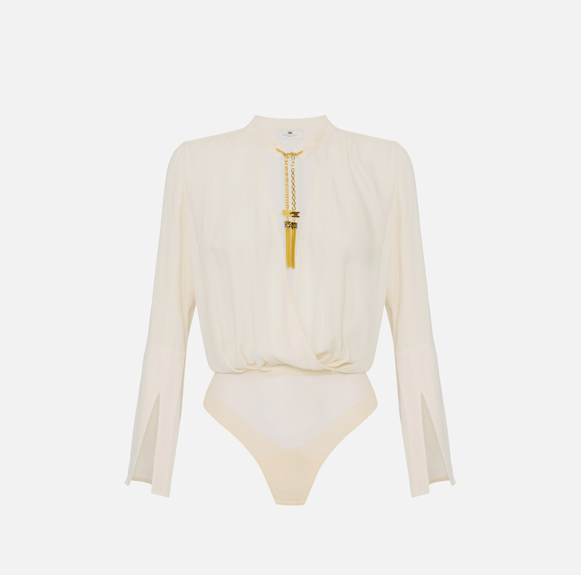 Body en georgette avec détails bijoux