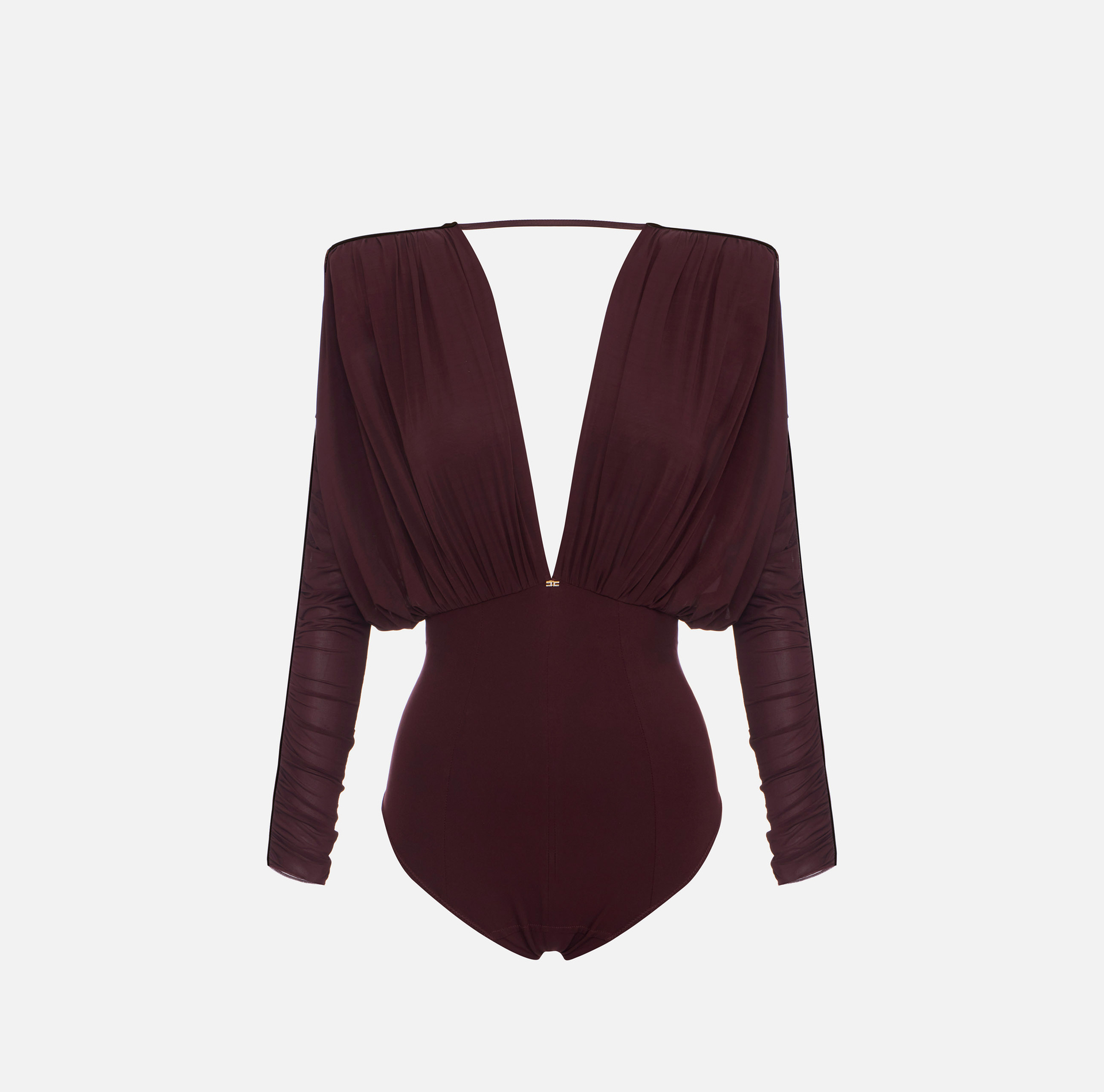 Body en jersey stretch avec drapés