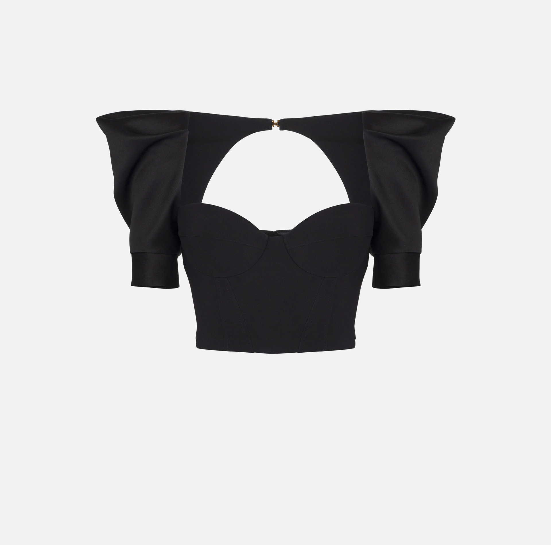 Top en crêpe et duchesse