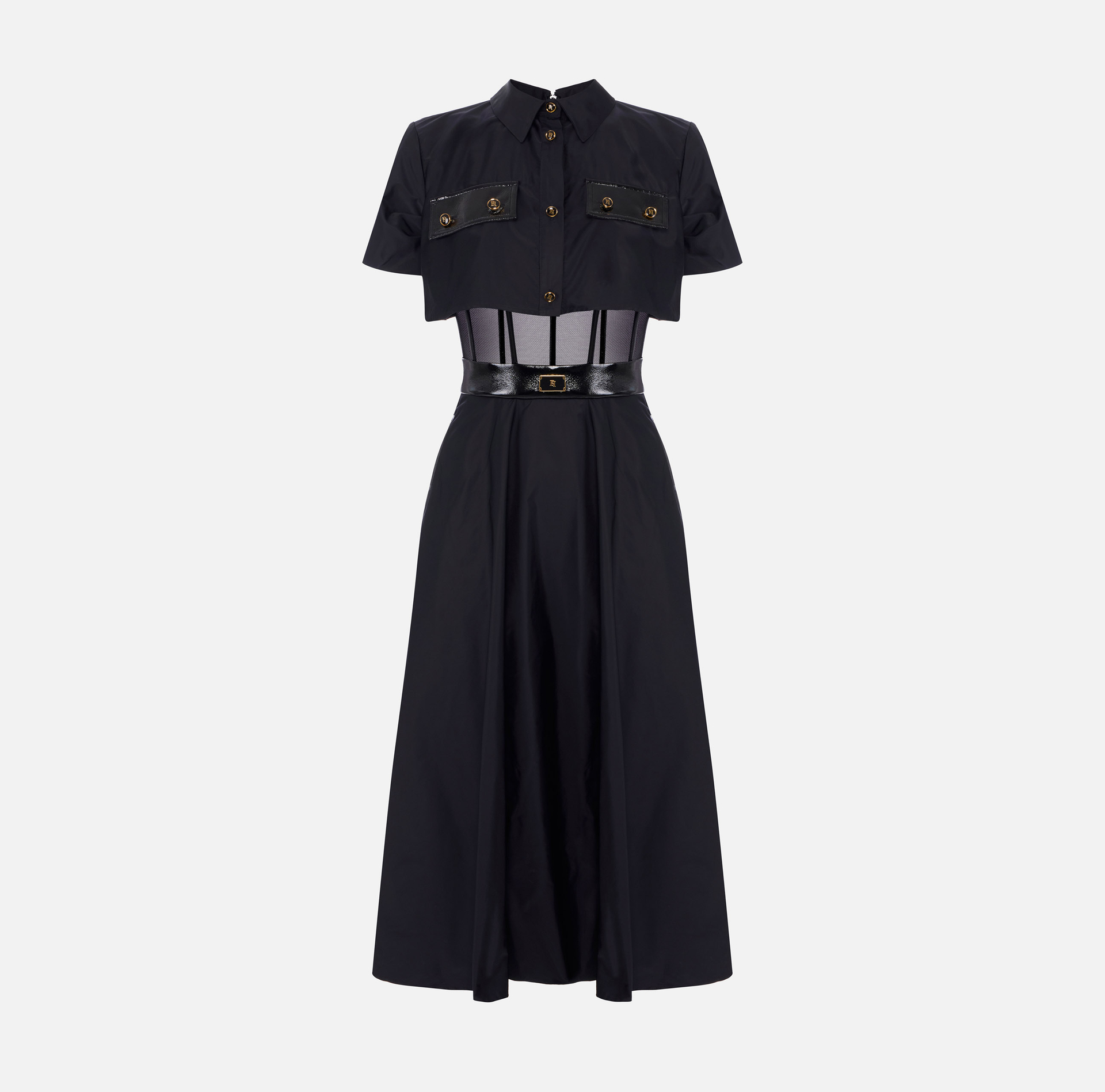 Robe en tissu voile et tulle