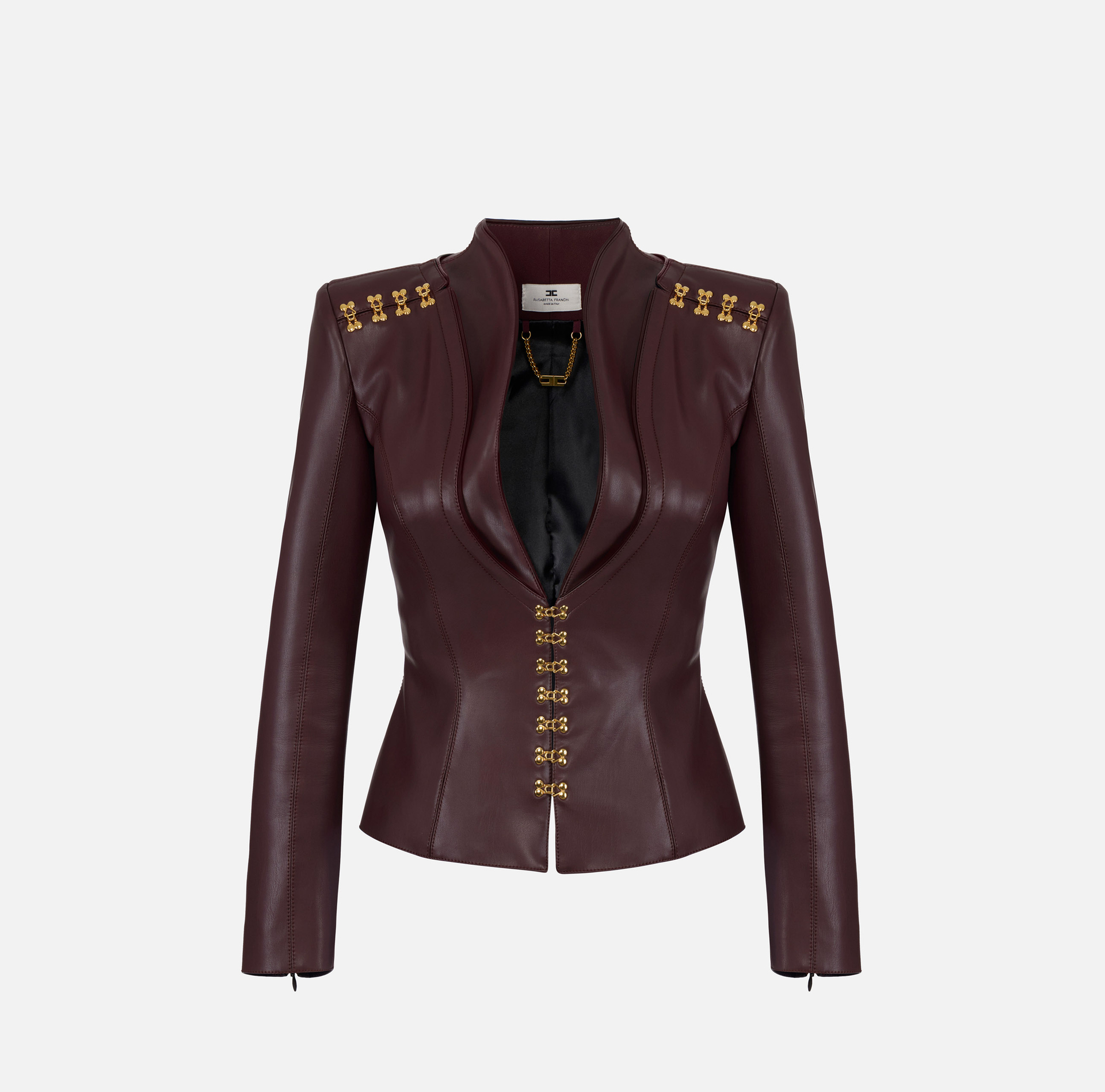 Veste avec agrafes bijoux