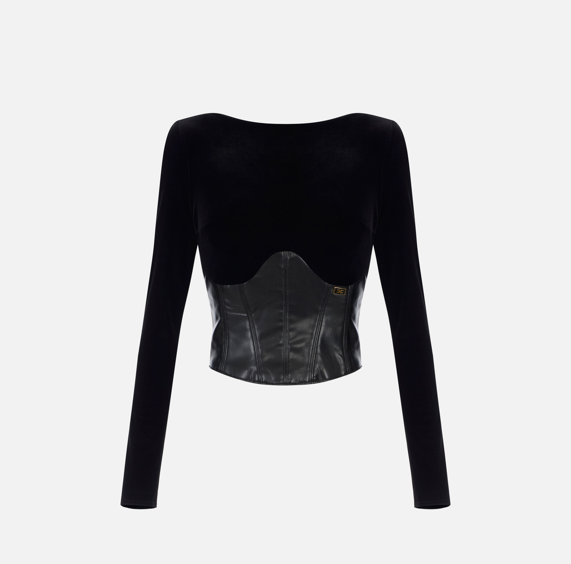 Top bustier en velours