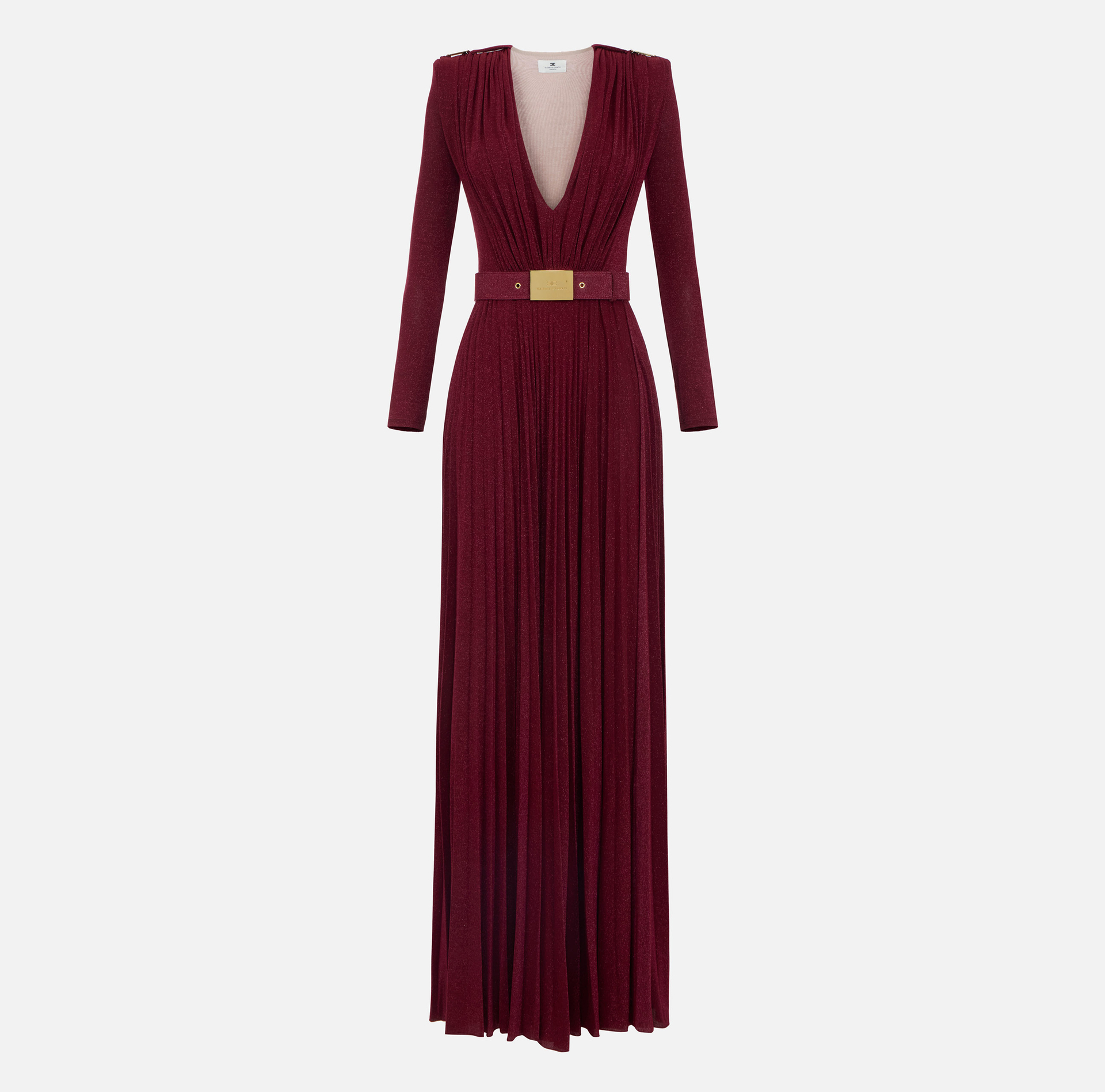 Robe en jersey lurex Red Carpet avec ceinture