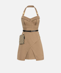 Mini-robe en coton utilitaire