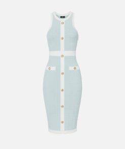 Robe midi en viscose gaufrée