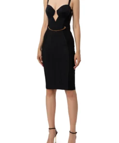 ROBE FOURREAU EN JERSEY AVEC BONNETS