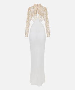 Robe Red Carpet en jersey avec corset brodé