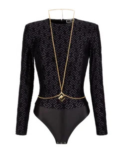 BODY EN LYCRA FLOQUÉ