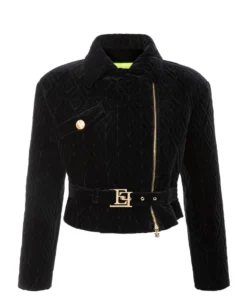 VESTE PERFECTO EN VELOURS BRODÉ