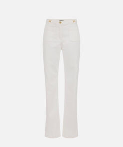 Jean droit avec poches plaquées