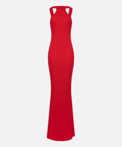 Robe Red Carpet en jersey avec collier au dos