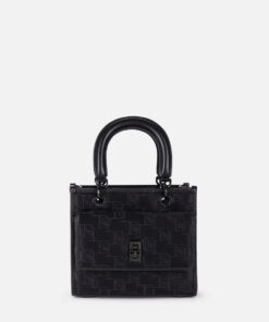 Sac à main de petite taille avec logo gaufré