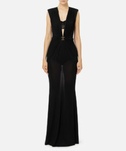 Robe Red Carpet en jersey lurex avec soutien-gorge