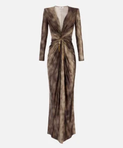 Robe Red Carpet en lycra avec imprimé python