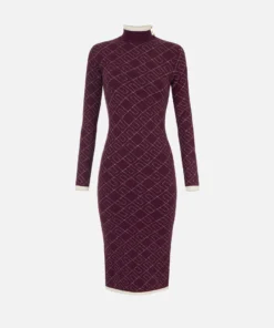 Robe en tricot jacquard bicolore